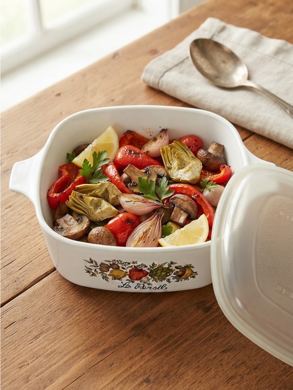 Corningware SPICE OF LIFE LE PERSIL P-43-B French Country Casserole dish